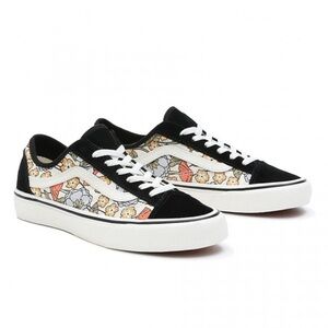 Vans Women's Black and White Floral Sneakers 5 or 3.5